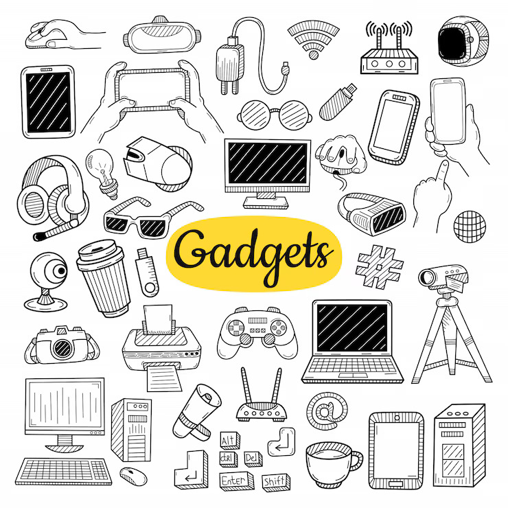 big collection gadgets elements hand drawn sketch 163786 330 Home
