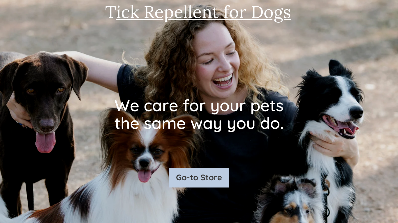 Pets Service Website in Light Blue and Cream Colorful Blocks Style Tick Repellent for Dogs: Pet Parent’s Guide to Natural Protection